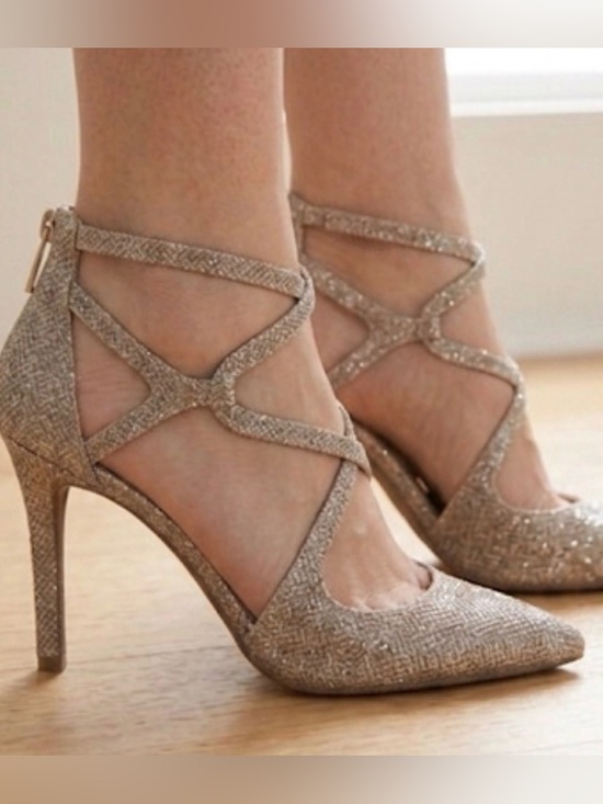 Michael Kors Shoes - MICHAEL Michael Kors Dorothy Flex Glitter Chain-Mesh Pump.